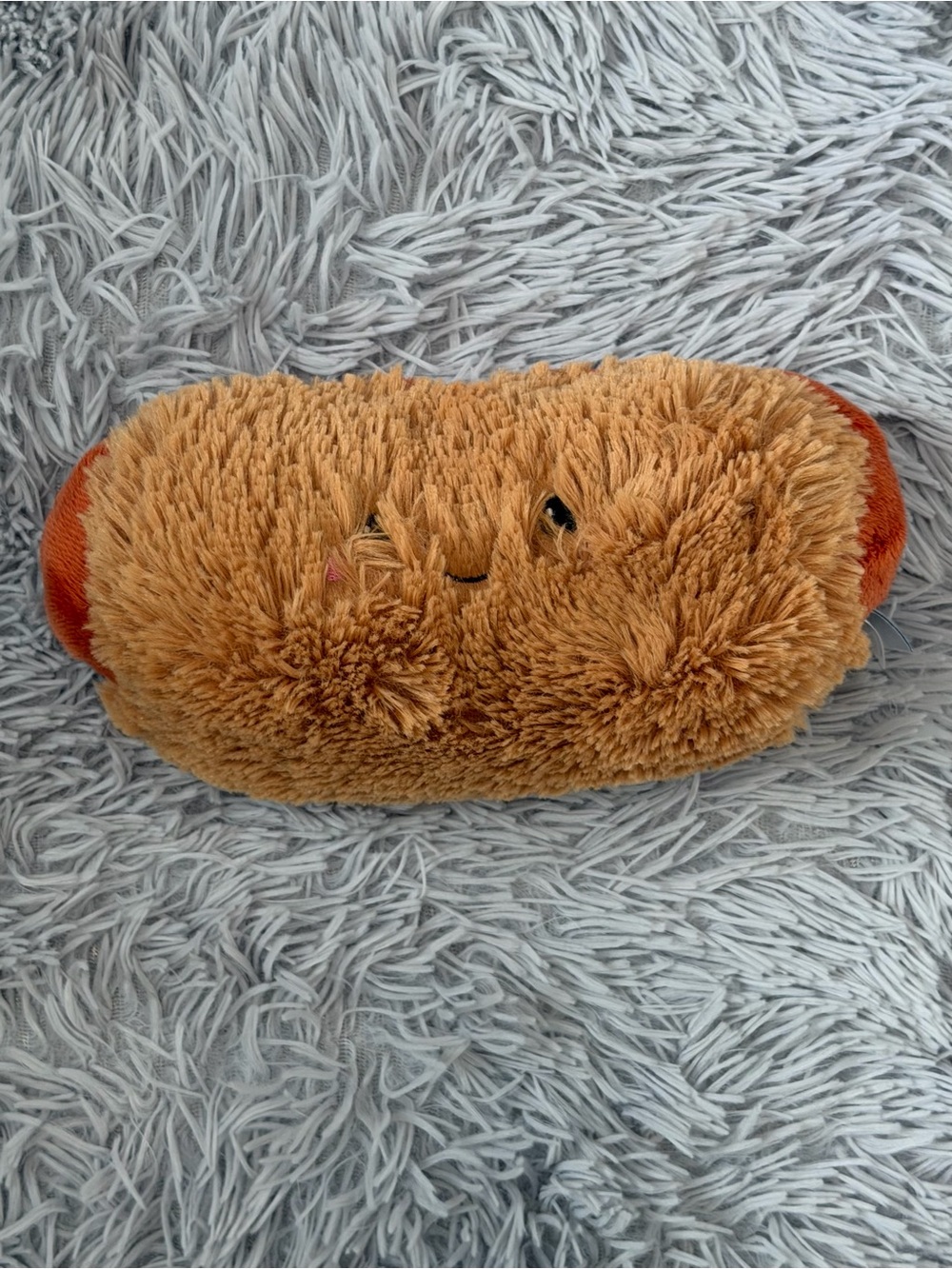 Squishable Hot Dog Stuffed Toy with Ketchup & Mustard Accent.